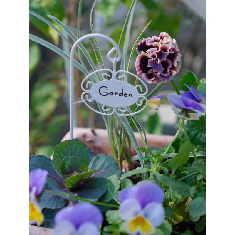 IronBloom | Support de fleurs rétro en fer forgé | Design de clôture antique | Décoration de balcon et de jardin
