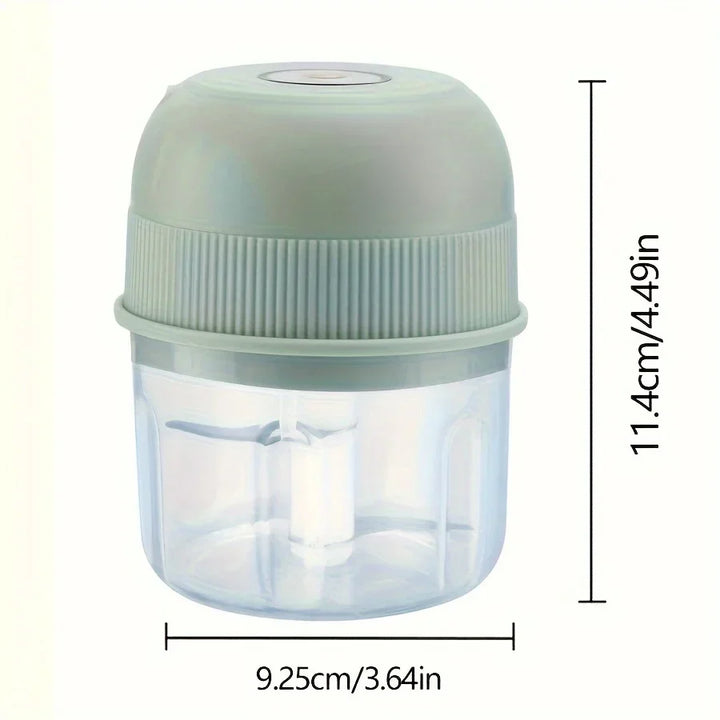 Mini Hachoir Électrique | 250 ml | Rechargeable par USB | Hachoir à Ail, Légumes & Viande