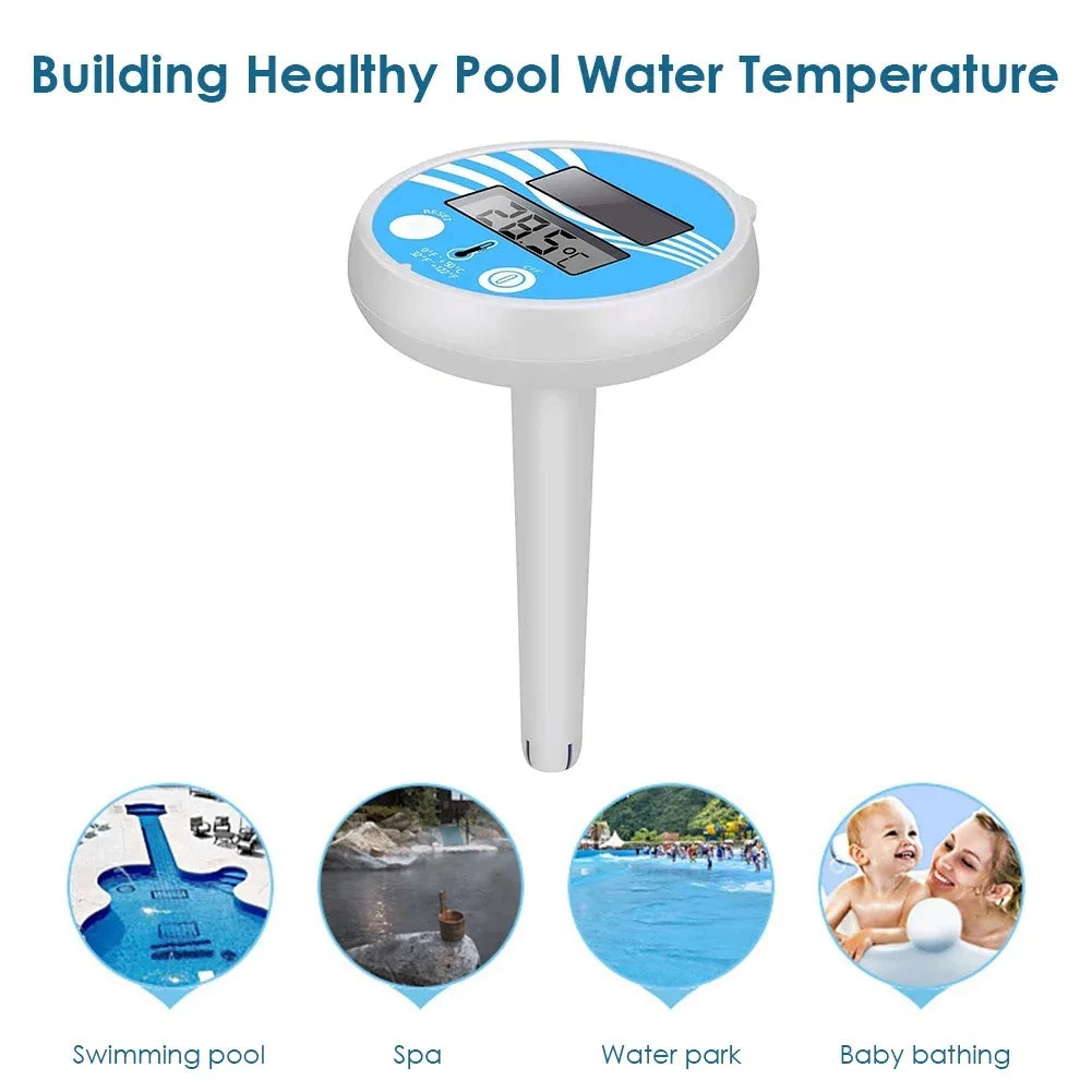THERMAFLOAT Thermomètre de piscine | Thermomètre flottant pour piscine et spa | Indicateur de température 0–50 °C | Incassable et résistant aux intempéries