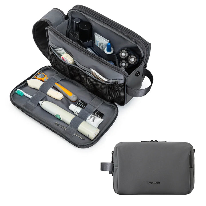 Kosmetixo Trousse de Toilette Imperméable pour Femmes & Hommes | Trousse de Toilette Légère en S/M/L | Accessoires de Voyage pour Produits de Soins & Maquillage | Organiseur de Voyage Unisexe