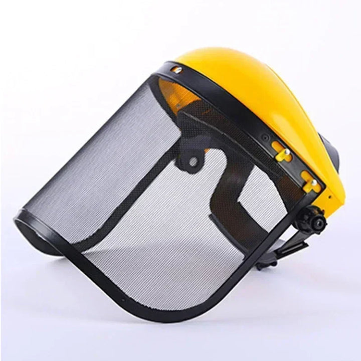 Casque de protection SafeCut | Protection en acier inoxydable pour le visage pour le jardin et la construction | Masque complet contre les éclaboussures et les chocs | 39×20 cm