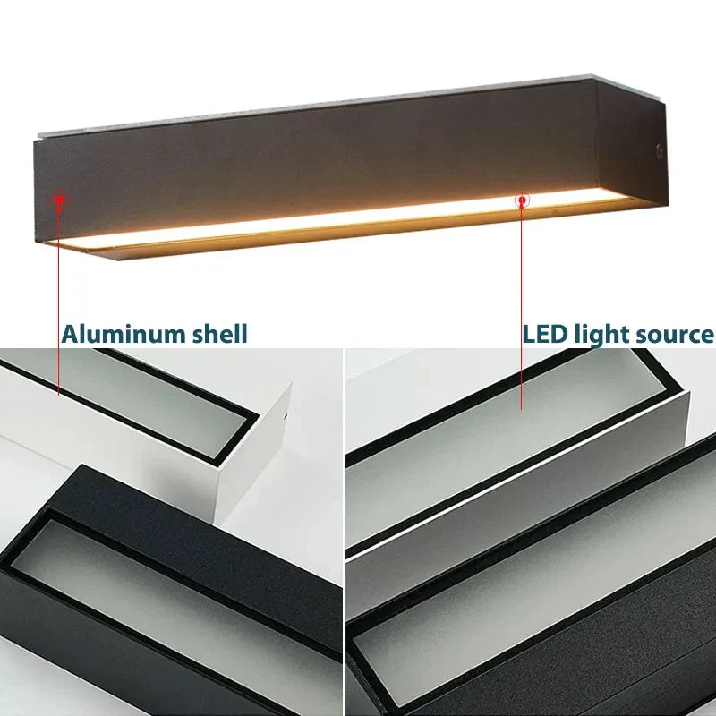 Lampe solaire murale Solavella | 16 LEDs | Super lumineuse & étanche | Pour jardin, balcon & mur de maison | Blanc chaud & froid