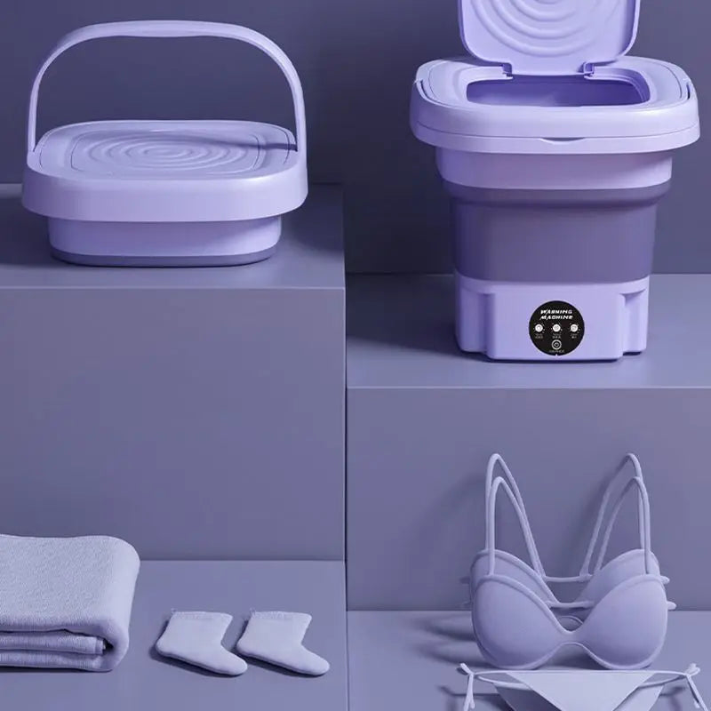 NanoWash - Machine à laver pliable de 8L pour étudiants et voyages