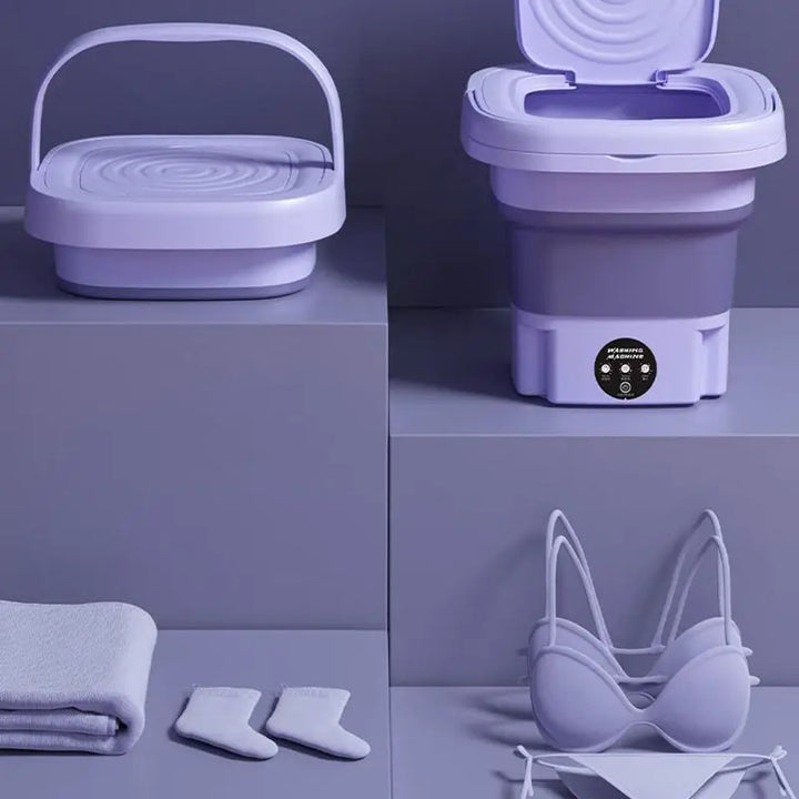 NanoWash - Machine à laver pliable de 8L pour étudiants et voyages
