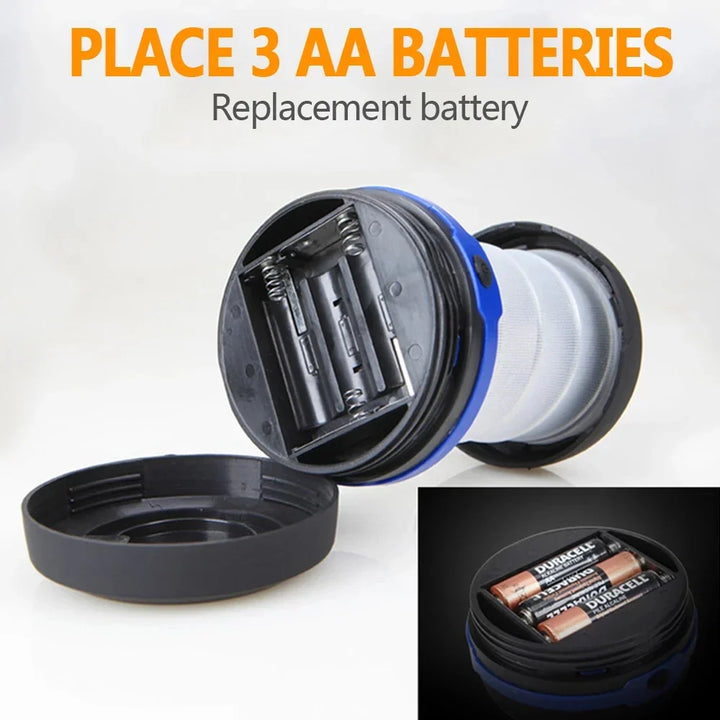 LumaTrail Lampe de Camping LED | Pliable & Ultra-légère | 3 Modes d'Éclairage | Lampe de Poche & Lanterne en Un
