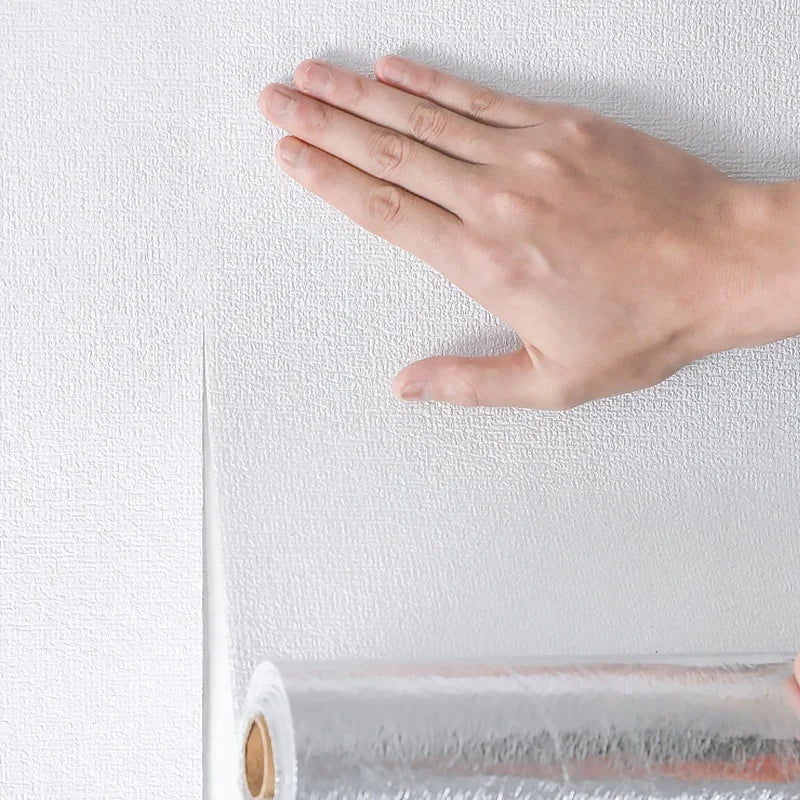 Papier peint 3D en lin autocollant Linovera | Imperméable, résistant à la moisissure & amortissant | Idéal pour le salon, la chambre & la cuisine