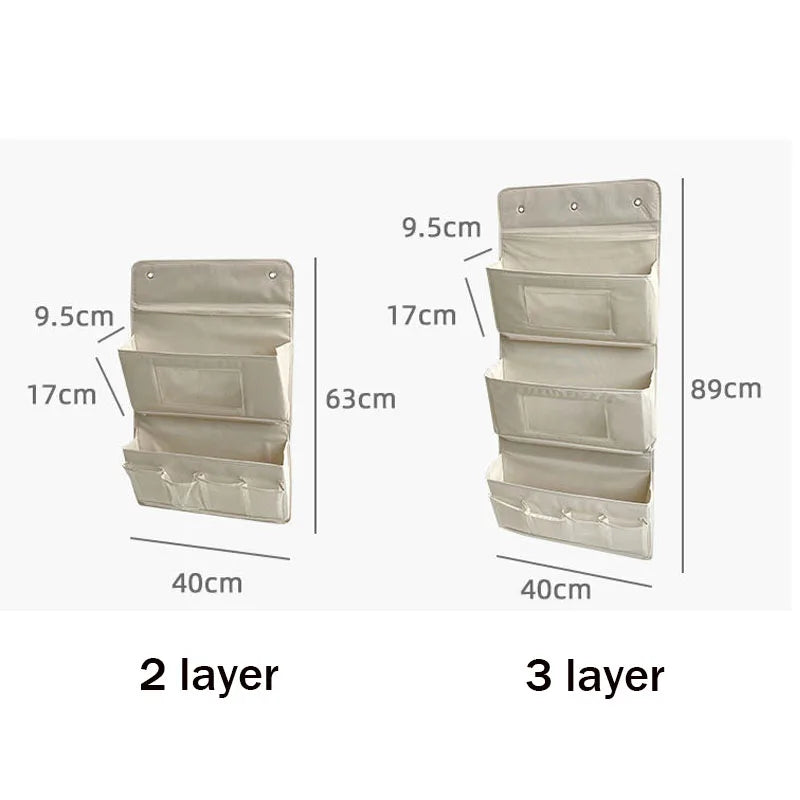 Sac de rangement HangSmart | Grande solution suspendue avec 7 compartiments | Fenêtre transparente & gain de place | 2–3 couches | Tissu Oxford