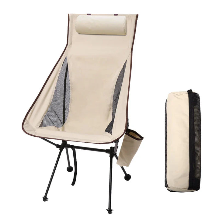 CAMPEROX Chaise pliante d'extérieur | Supporte jusqu'à 150 kg | Cadre en aluminium & tissu résistant à la déchirure | Pour le camping, la plage & le jardin