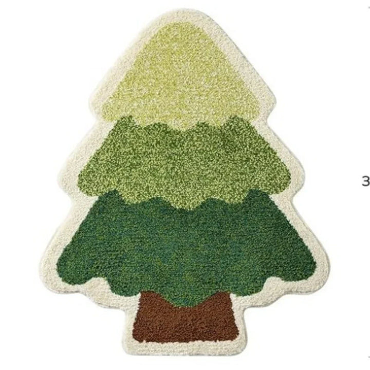 Tapis de Noël NordyPine | Antidérapant & Doux | Parfait pour la Salle de Bain, le Couloir & la Chambre | Décoration festive pour la Nouvelle Année