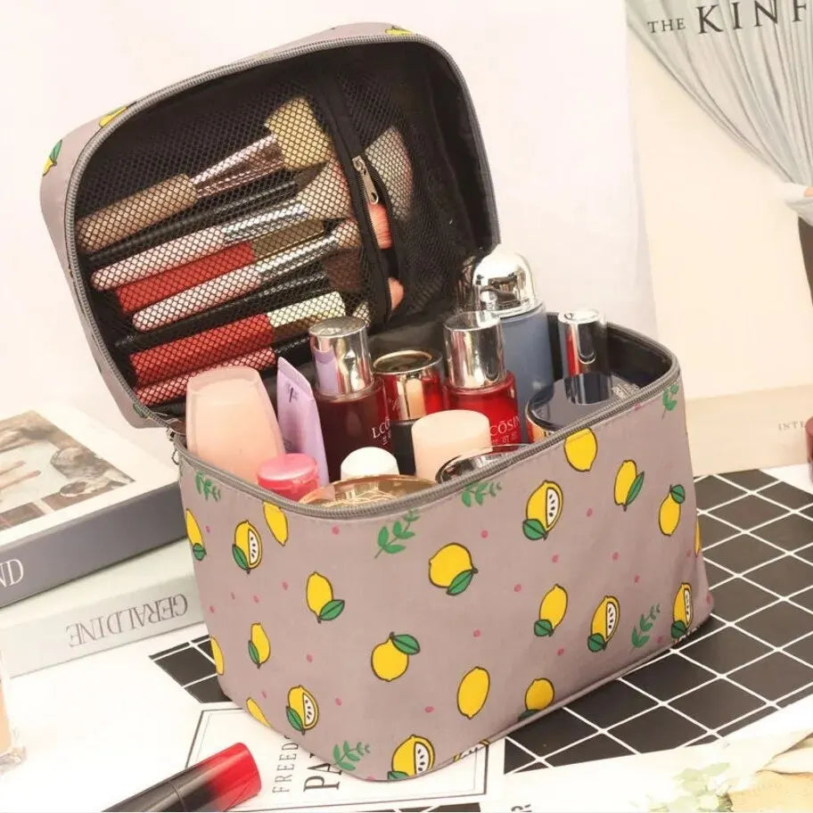 Trousse de maquillage Bellavie XL | Résistante à l'eau & Portable | Grande capacité | Tissu Oxford résistant