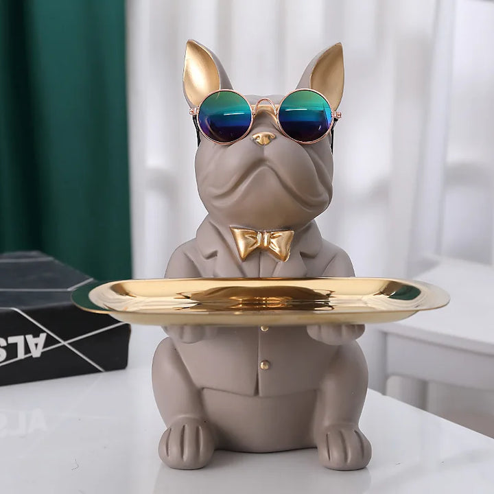 Décoratif en résine Bulldog Decodoggo | 26 cm | En résine | Élégant & Fonctionnel | Pour clés & petits objets