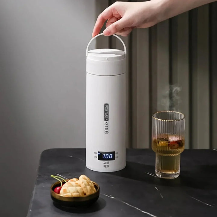 Bouilloire de voyage électrique | 500 ml | Mini théière avec LCD | Pour le thé et le café en déplacement