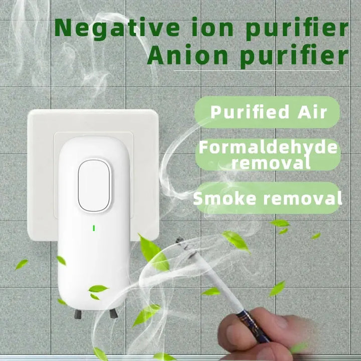 Purificateur d'air IonAir Mini | Ionisateur de prise sans filtre | 350 millions d'ions/sec | Pour des pièces de 20 m³
