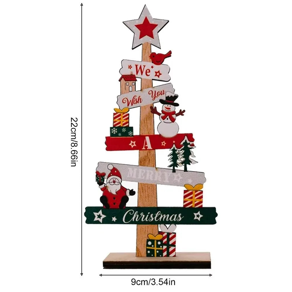 Décoration en bois MerryPine | Mini sapin de Noël avec le Père Noël | DIY déco de table & panneau | Décoration de Noël 2025