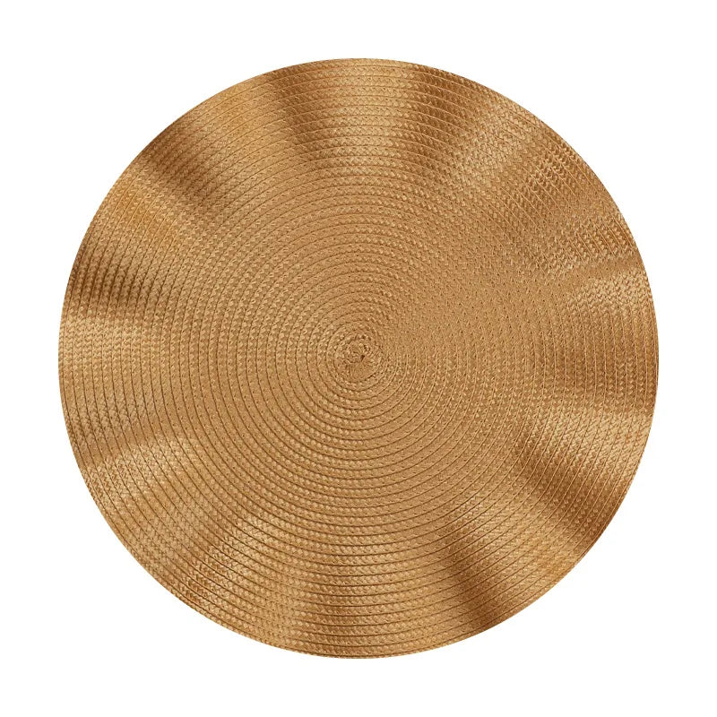 TAVOLIA Sets de 6 sous-assiettes | Rond Ø 36 cm | Design tressé | Lavable & Résistant à la chaleur | Bord froncé