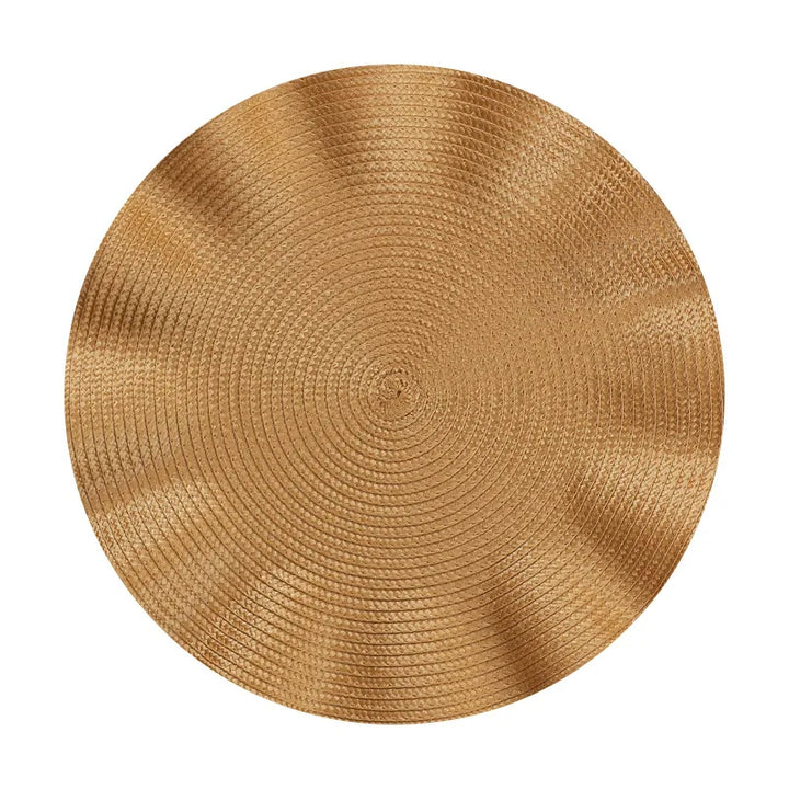 TAVOLIA Sets de 6 sous-assiettes | Rond Ø 36 cm | Design tressé | Lavable & Résistant à la chaleur | Bord froncé