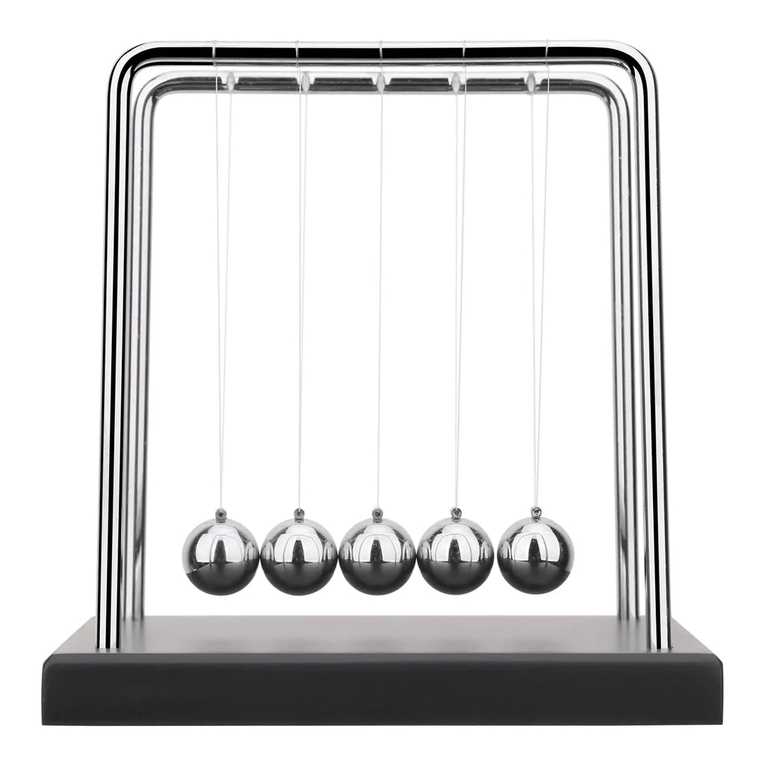 1 PC Pendule Kinetico Newton | Boules d'équilibre | Mouvement infini | Acier & Bois Boules d'Acier d'Équilibre Mouvement Perpétuel Boule de Collision Enseignement Scolaire, Physique Science Pendule Décoration d'Intérieur