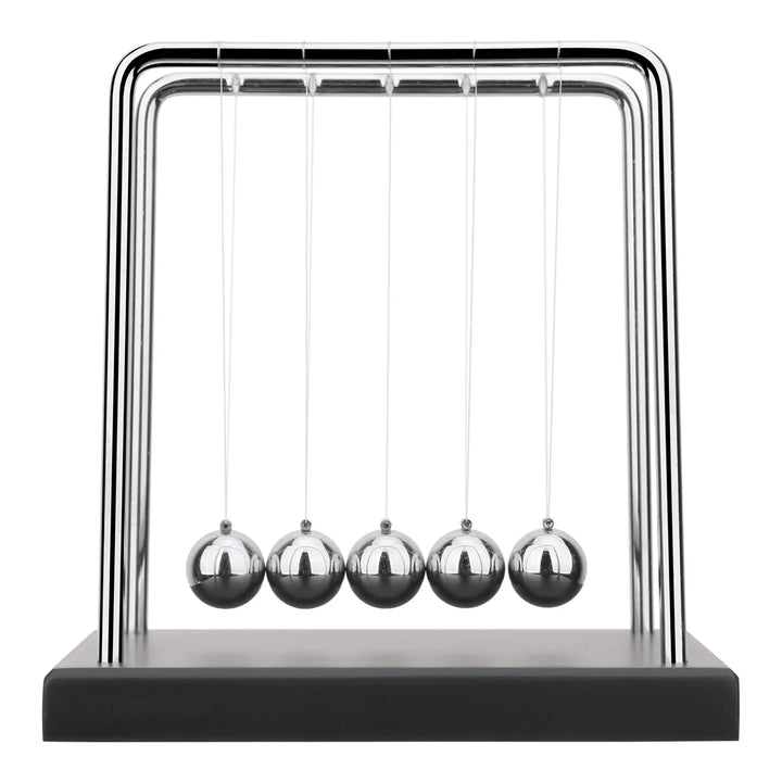 1 PC Pendule Kinetico Newton | Boules d'équilibre | Mouvement infini | Acier & Bois Boules d'Acier d'Équilibre Mouvement Perpétuel Boule de Collision Enseignement Scolaire, Physique Science Pendule Décoration d'Intérieur