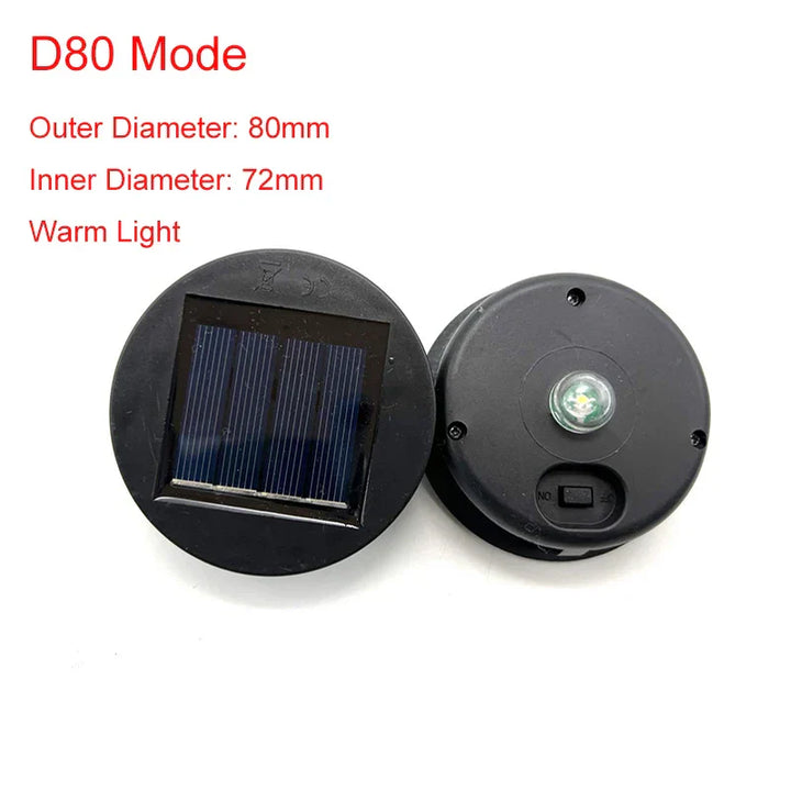LumiDeck Solar-Couvercle Guirlande Lumineuse | Étanche & Commandée par la Lumière | Pour Décoration en Verre & Éclairage de Jardin
