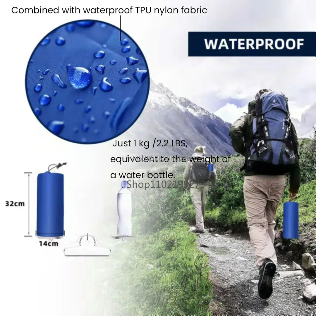 TrekBreeze Matelas de Camping Autogonflant | 12 cm d'Épaisseur | Avec Pompe à Pied & Connectable | Ultra Léger & Imperméable