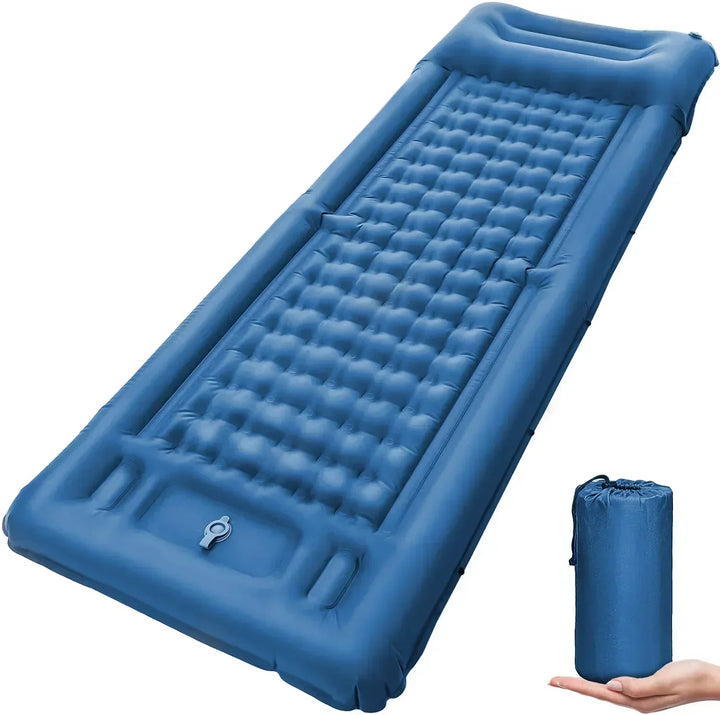 TrekBreeze Matelas de Camping Autogonflant | 12 cm d'Épaisseur | Avec Pompe à Pied & Connectable | Ultra Léger & Imperméable
