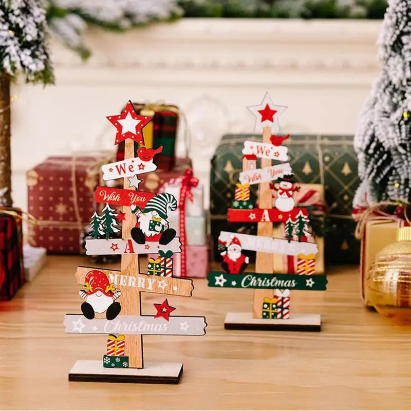 Décoration en bois MerryPine | Mini sapin de Noël avec le Père Noël | DIY déco de table & panneau | Décoration de Noël 2025