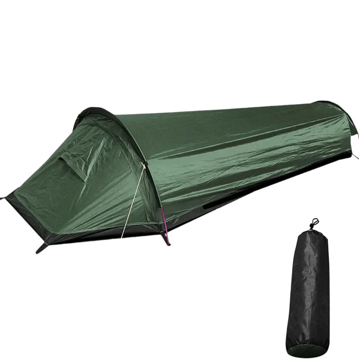 Trekvento SoloShield Ultra-léger tente pour une personne | Imperméable & Résistant au vent | Avec armature en aluminium et sac de rangement | Pour trekking, randonnée & camping