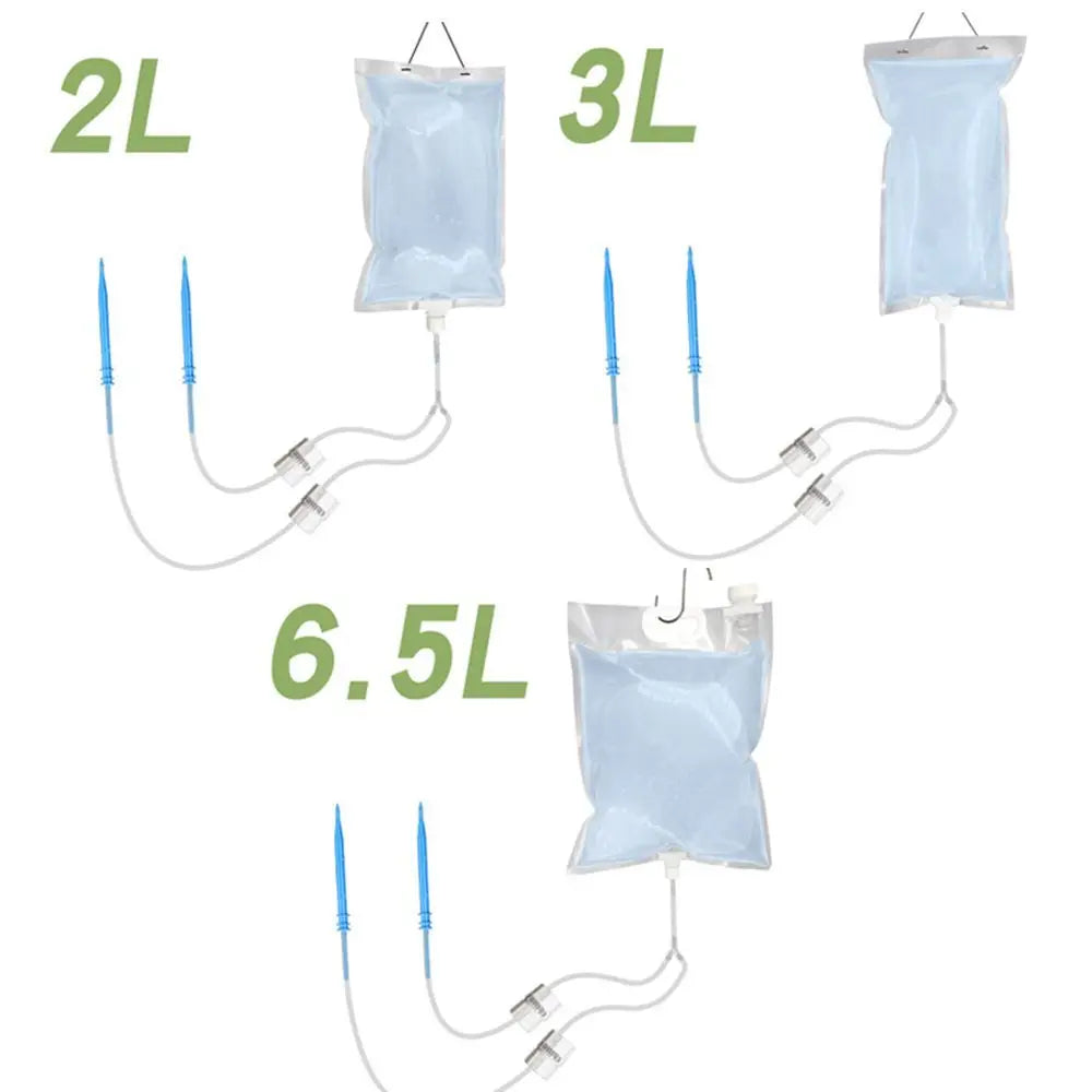 Floriva Sacs d'arrosage pour plantes | Arrosage automatique par goutte à goutte jusqu'à 30 jours | Avec valve et tuyau de 1 m | 2–6,5 L