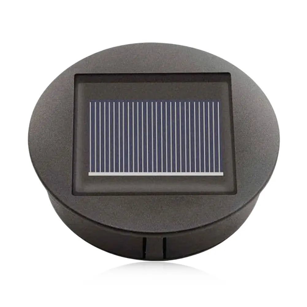 Base de lampe solaire Solesta 8 cm avec ampoule LED | Automatique On/Off | IP44 Résistant aux intempéries | Pour jardin, camping & déco DIY
