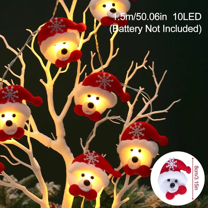 Guirlande lumineuse LED Bonhomme de Neige Frostella | Décoration de Noël Intérieure | Blanc Chaud & Fonctionnement sur Piles | Design Noël 2025