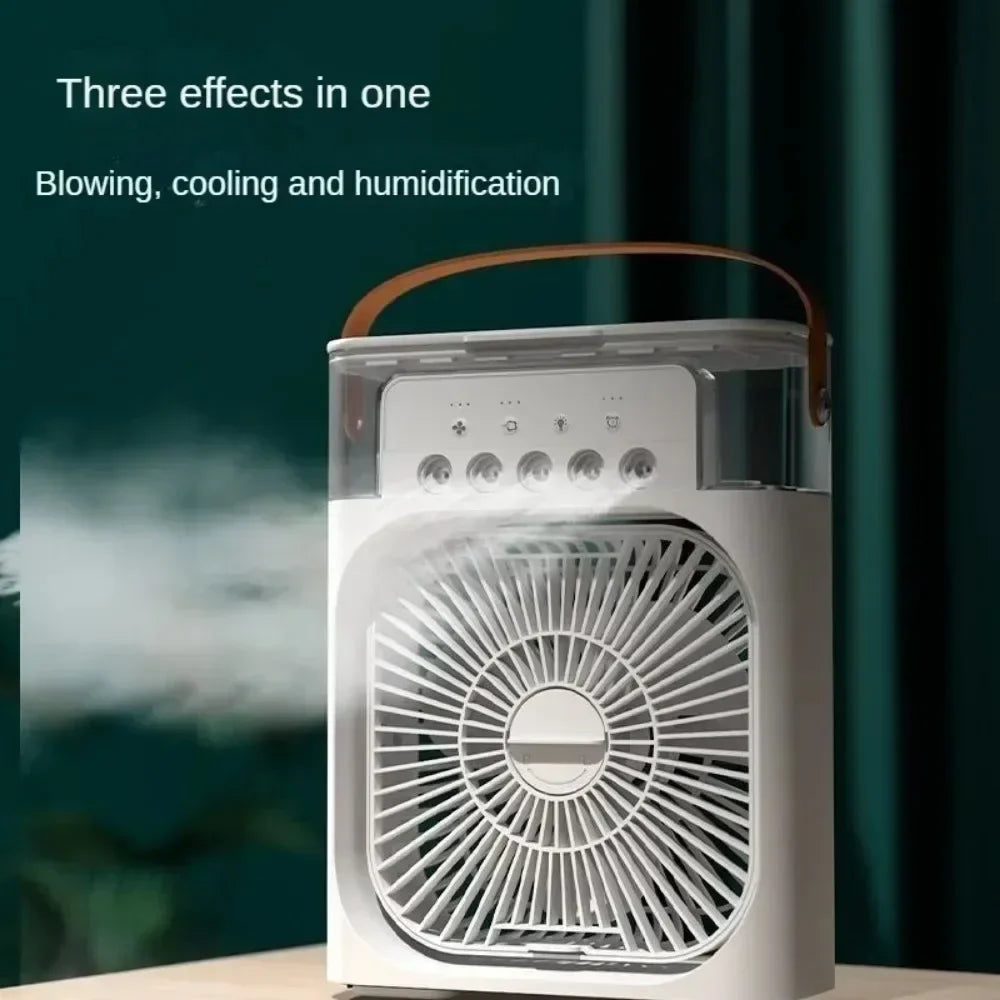 Refroidisseur d'air BrisaAir | Ventilateur à 3 vitesses & humidificateur d'air | Avec minuterie & lumière LED | Réservoir de 600ml