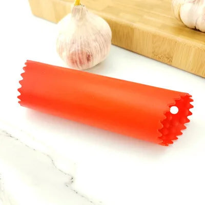Peleur d'ail en silicone | Sans odeur & Rapide | SchälFix avec structure ondulée – Lavable au lave-vaisselle