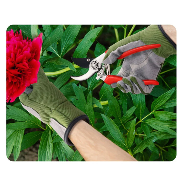 Gants de jardin ThornGuard | Protection contre les épines & Extra longs | Cuir & Revêtement en caoutchouc | Protection pour roses & buissons