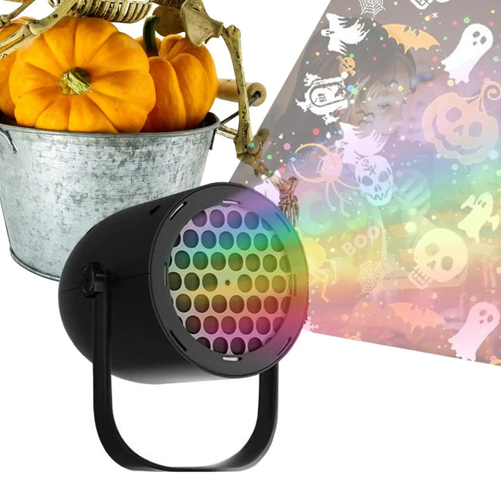 Projecteur SpookLight | 16 Motifs Halloween | Résistant aux intempéries & LED | USB Plug & Play