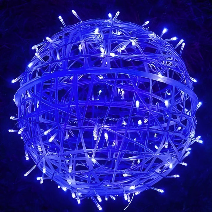 Lumora Guirlande lumineuse LED en boules | Fonctionne sur piles & Résistante aux intempéries IP65 | Pour intérieur & extérieur | Ø 6 cm | Plastique
