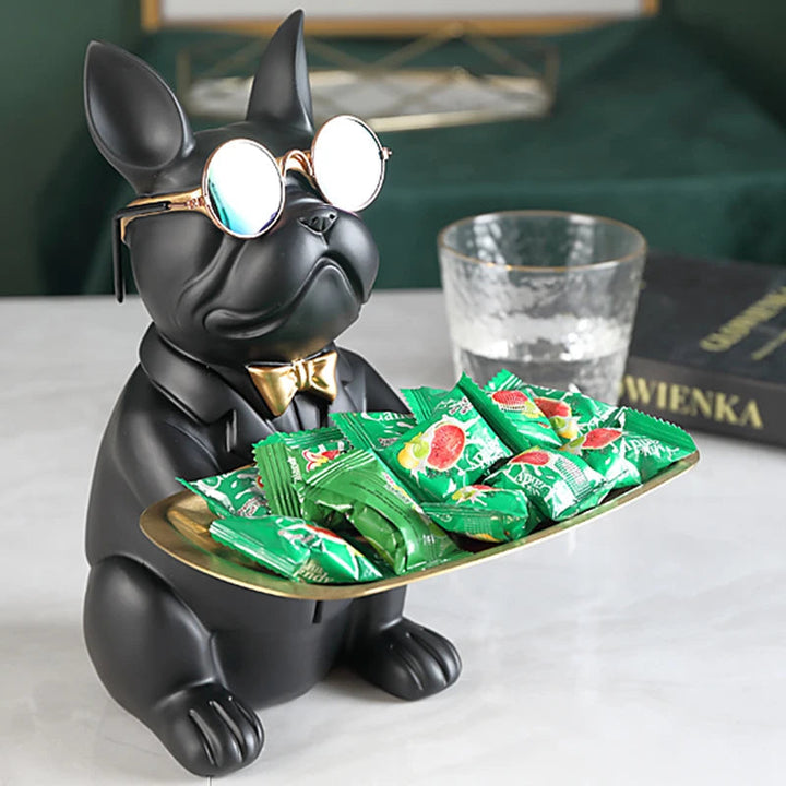 Décoratif en résine Bulldog Decodoggo | 26 cm | En résine | Élégant & Fonctionnel | Pour clés & petits objets