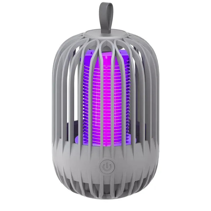 Lampe anti-moustiques électrique LumiCage | Batterie USB | Veilleuse LED & Piège à insectes | Pour intérieur & camping | 13,5 x 8,5 cm