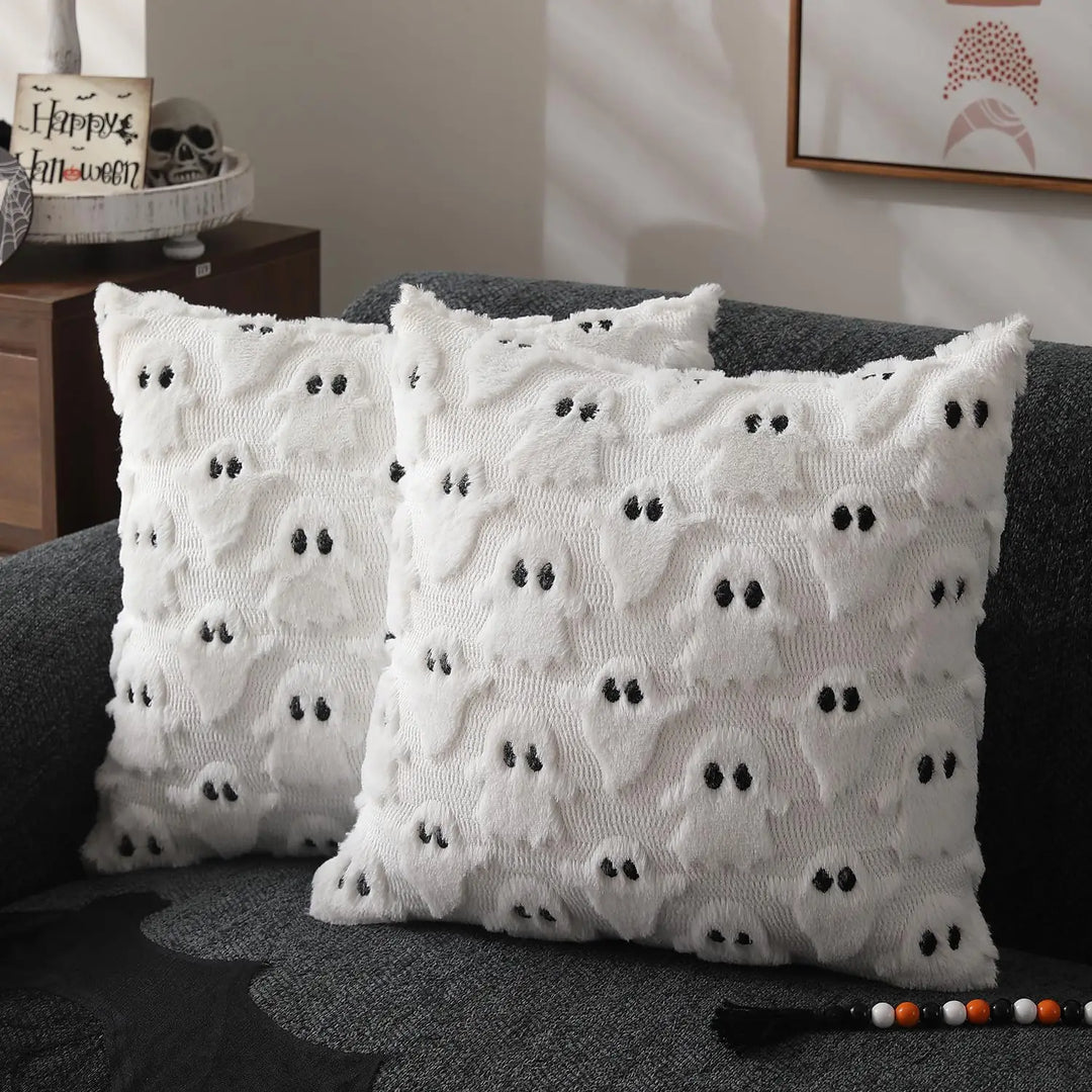 Housse de coussin DecoraLuxe | Recto avec motif, verso uni | Sans remplissage