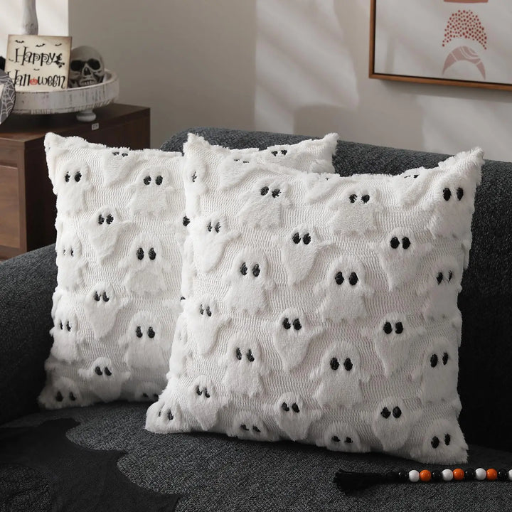 Housse de coussin DecoraLuxe | Recto avec motif, verso uni | Sans remplissage