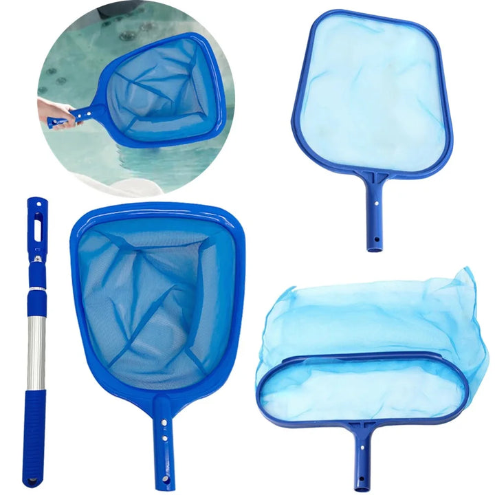 AquaFlex - Épuisette de piscine | Perche télescopique & Maille fine | Pour feuilles & salissures | Surface de capture extra large