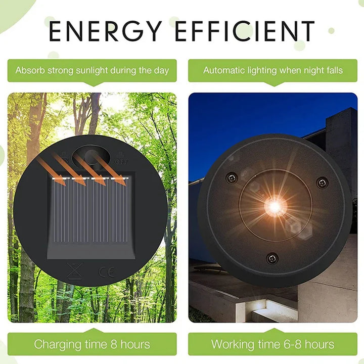 Solaverna Ensemble de 6 Couvercles Solaires de Remplacement pour Lanternes de Jardin | Ø 7 cm | Lampes LED avec Panneau Solaire | Étanche & Automatique
