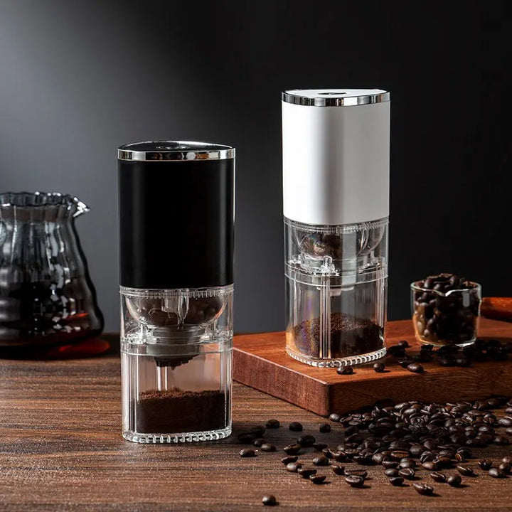 BeanMate Moulin à café électrique | Portable & rechargeable via USB-C | Meule en céramique | Café fraîchement moulu partout