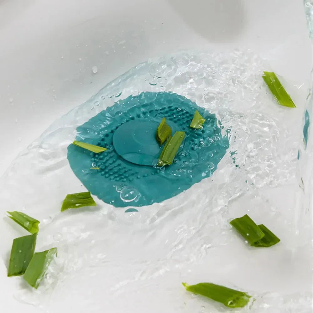 DrainGuard Écran de Drain en Silicone | Anti-Bouchage & Antidérapant | Pour Salle de Bain, Douche & Cuisine | Fines Mailles & Facile à Nettoyer