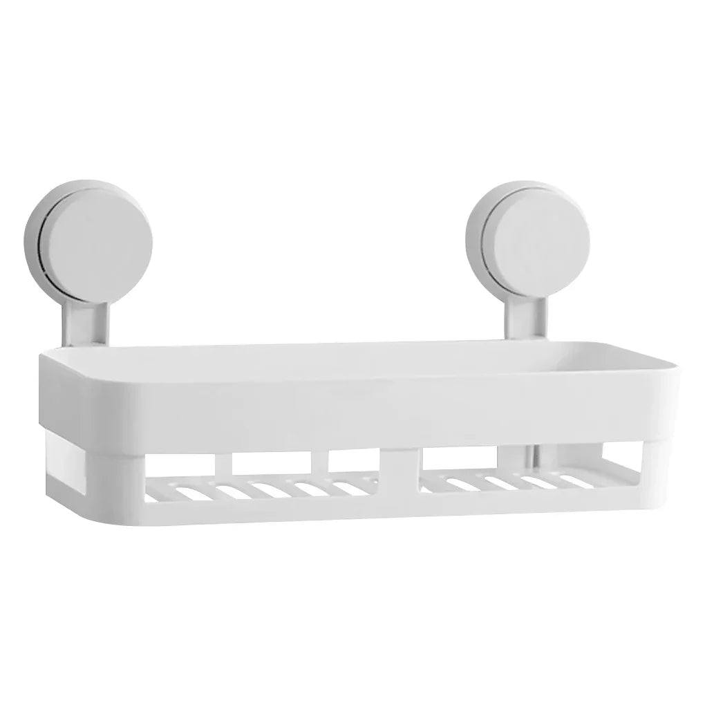 HydraFix DrainRack Étagère Murale Salle de Bain & Cuisine | Sans Perçage | Ventouse Forte & Orifices de Drainage | Capacité de Charge de 2 kg