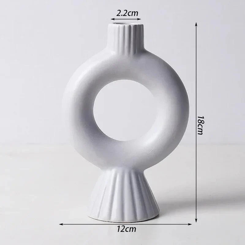 Bougeoir Moderne | Design Scandi | Fer & Verre | Polyvalent comme Vase