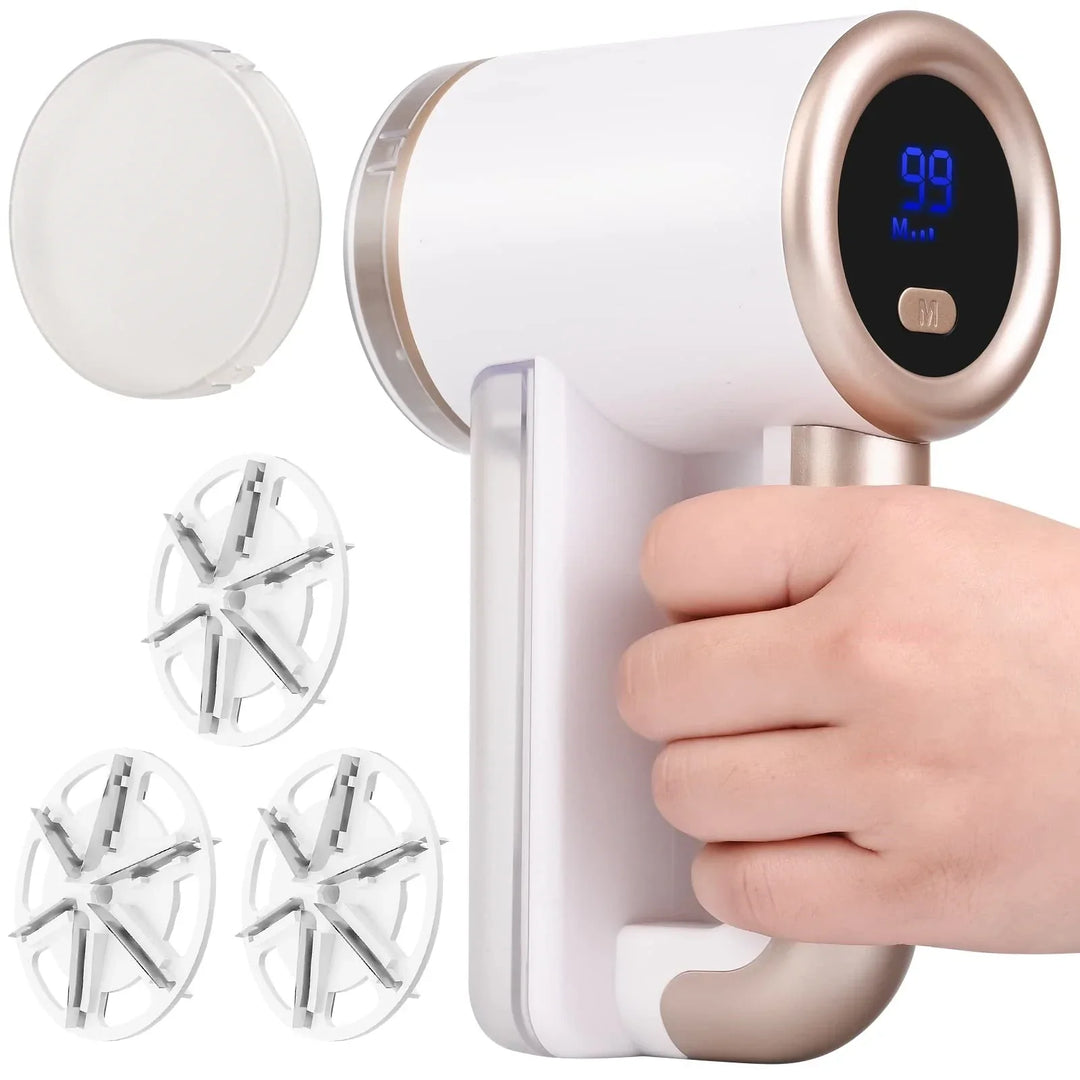Texora Épilateur de peluches | Rechargeable | 3 Vitesses | Affichage LED | Batterie 2000 mAh