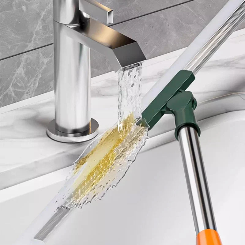 Flexiva Brosse de Nettoyage Télescopique avec Lame en Silicone | Pivotante à 180° | Pour Sols, Fenêtres & Salle de Bain