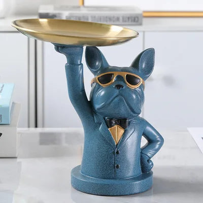 Décoratif en résine Bulldog Decodoggo | 26 cm | En résine | Élégant & Fonctionnel | Pour clés & petits objets