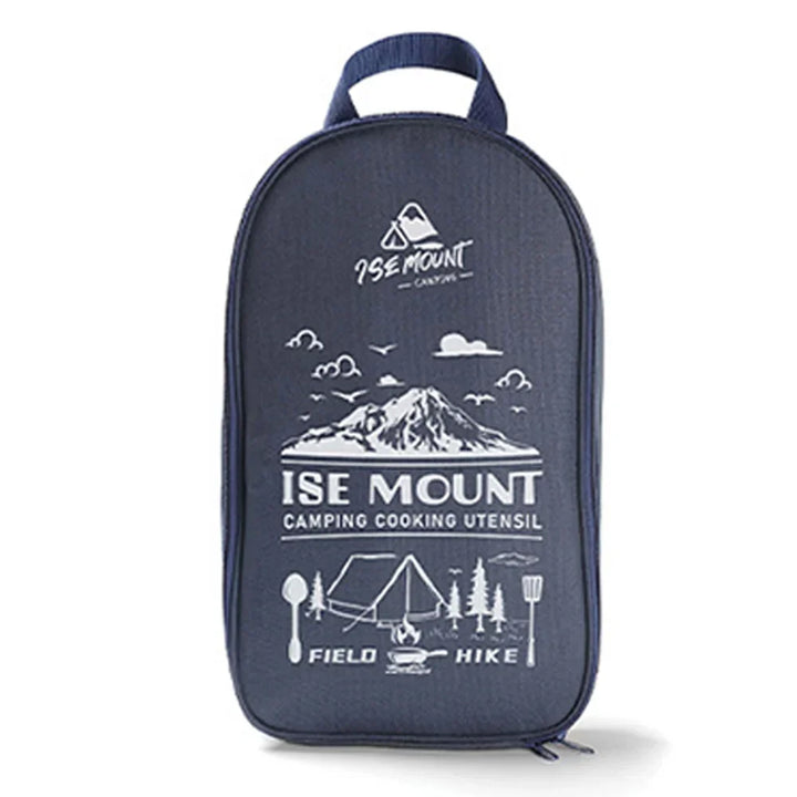 TerraChef AdventureKit Ensemble de cuisine de camping 9 pièces | Inclus : sac de rangement | Accessoires de cuisine en acier inoxydable pour l'extérieur | Pour le camping, la randonnée et le barbecue