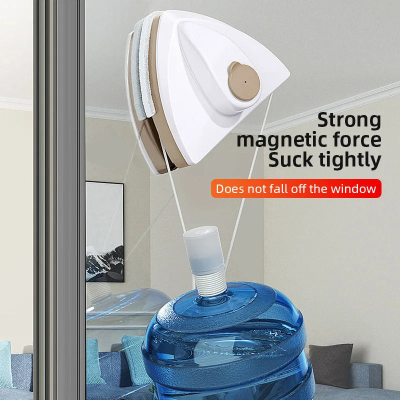 GLASPURE Nettoyeur de fenêtres magnétique | Pour vitrage simple et double | Raclette avec force magnétique | Disponible en 4 variantes